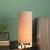 BTR CRAFTS  Cylinder Shape Corner Decorative Table Lamp, Beige- Pack of 1 (Bulb Not Included)