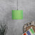Hanging/ Pendant Drum Shade, 10 inches Dia /Green Texture