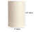BTR CRAFTS Cream Cylinder Lamp Shade, Cotton Fabric, (6" Inches)