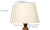 BTR CRAFTS Plated White Tapper Lamp Shade  12 Inches
