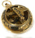 Brass Push Button Sundial Compass Nautical Gift