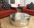Aluminum Drum Shaped Coffee Table 40 inches