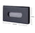 Black Leather Tissue Paper Box For Cars/ Sun Visor Napkin Holder with 100 Sheets/ Backseat Tissue Case Holder