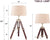 Tripod Adjustable Lamp Set Floor Lamp and Table Lamp Stand
