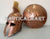 Greek Corinthian Helmet With Round Shield