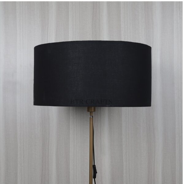20 Inches Drum Lamp Shade, Suitable For Table and Floor Lamp(Black) - Image 2