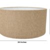 20 Inches Drum Lamp Shade, Suitable For Table and Floor Lamp(Natural Jute) - Image 3