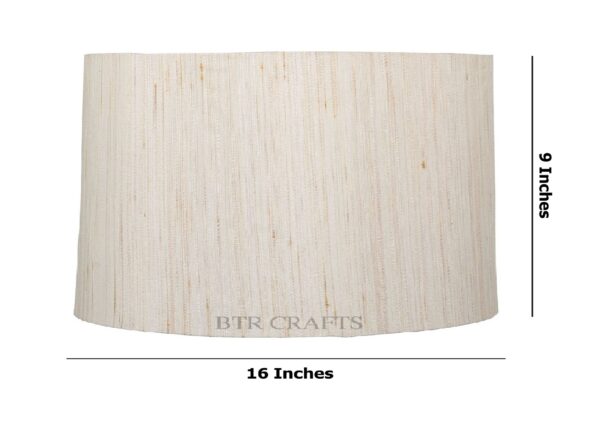 16 Inches Drum Lamp Shade, Suitable For Table and Floor Lamp(Cream Texture) - Image 3