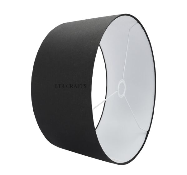 20 Inches Drum Lamp Shade, Suitable For Table and Floor Lamp(Black) - Image 4