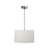 14 Inches Pendant/Hanging Ceiling Light Fixture, Flex Drum Shade for Bedroom, Kitchen, Living Room, Dining Table, Lobby, Kitchen, Black/Silver Canopy - Image 4