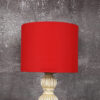 10 Inches Drum Lamp Shade, Suitable For Table and Floor Lamp(Red) - Image 2