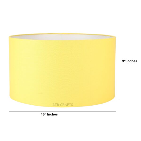 16 Inches Drum Lamp Shade, Suitable For Table and Floor Lamp(Dark Yellow) - Image 3