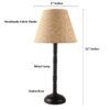 Metal Table Lamp Suitable For Bedroom Office And Living Room, Pack Of 1(Complete Set) - Image 4