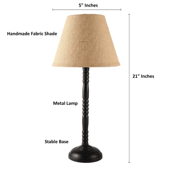 Metal Table Lamp Suitable For Bedroom Office And Living Room, Pack Of 1(Complete Set) - Image 4