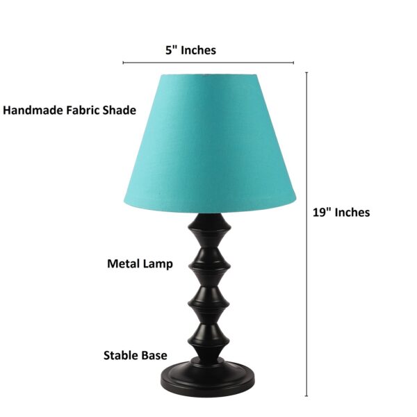 Metal Table Lamp With Conical Shade Suitable For Bedroom Office And Living Room, Pack Of 1(Complete Set) - Image 3