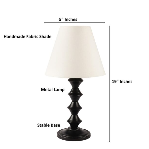 Metal Table Lamp With Conical Shade Suitable For Bedroom Office And Living Room, Pack Of 1(Complete Set) - Image 3