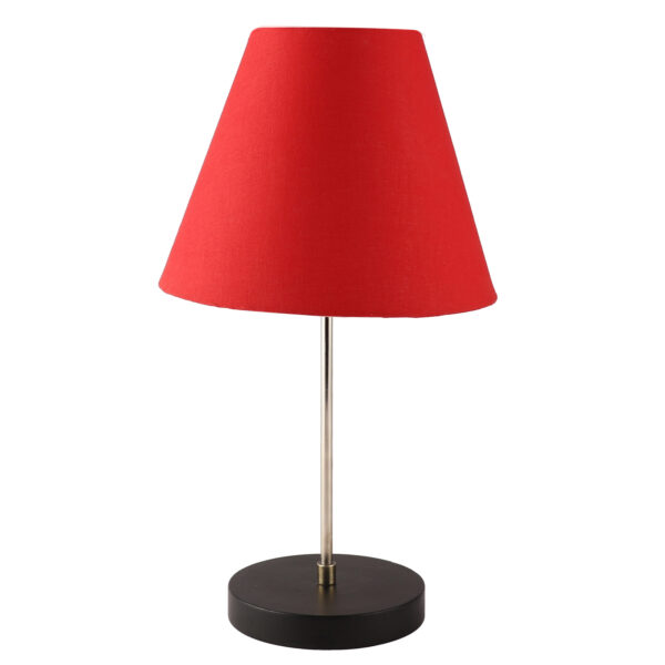 Silver Metal Table Lamp Suitable For Bedroom Office And Living Room, Pack Of 1(Complete Set) - Image 4