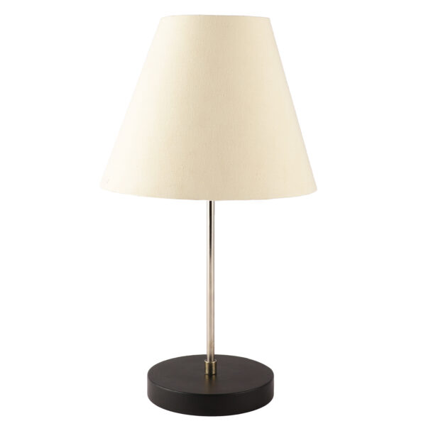 Silver Metal Table Lamp Suitable For Bedroom Office And Living Room, Pack Of 1(Complete Set) - Image 4