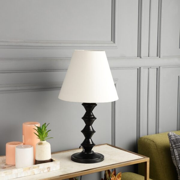 Metal Table Lamp With Conical Shade Suitable For Bedroom Office And Living Room, Pack Of 1(Complete Set) - Image 2