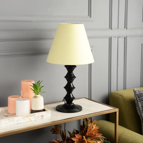 Metal Table Lamp With Conical Shade Suitable For Bedroom Office And Living Room, Pack Of 1(Complete Set) - Image 2