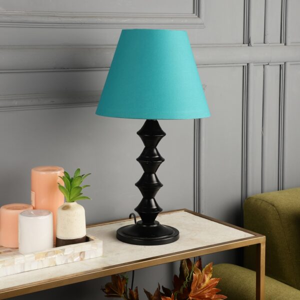 Metal Table Lamp With Conical Shade Suitable For Bedroom Office And Living Room, Pack Of 1(Complete Set) - Image 2
