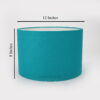 12 Inches Drum Lamp Shade, Suitable For Table and Floor Lamp(Teal) - Image 3