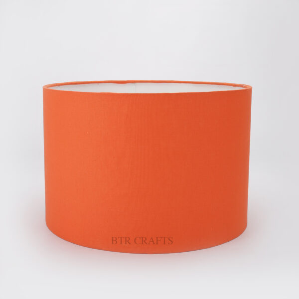 12 Inches Drum Lamp Shade, Suitable For Table and Floor Lamp(Orange) - Image 4