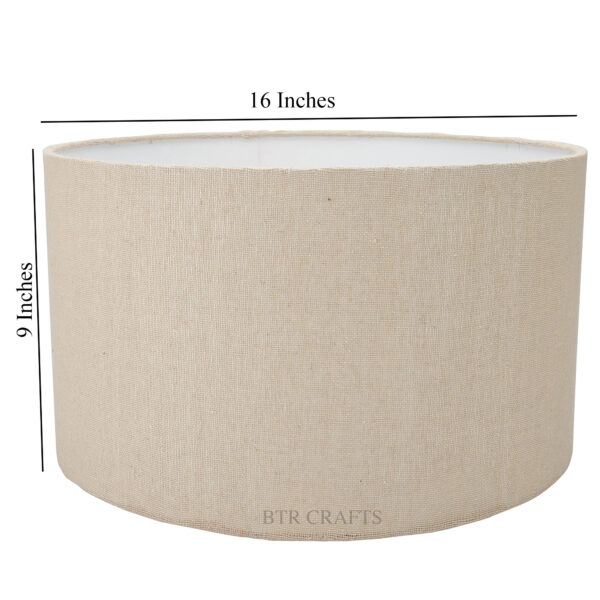 16 Inches Drum Lamp Shade, Suitable For Table and Floor Lamp(Premium Jute) - Image 3