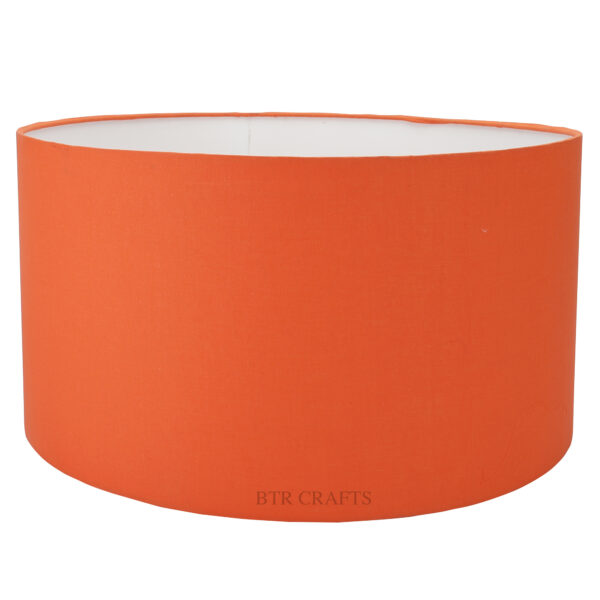18 Inches Drum Lamp Shade, Suitable For Table and Floor Lamp(Orange) - Image 4