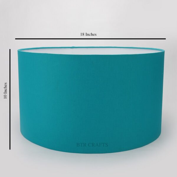18 Inches Drum Lamp Shade, Suitable For Table and Floor Lamp(Teal) - Image 3