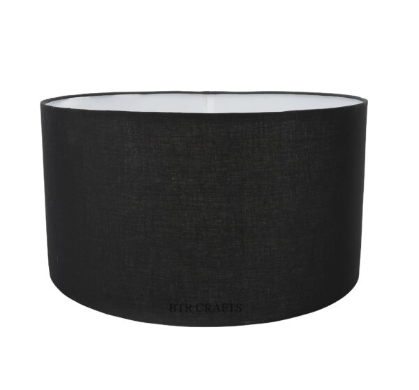 18 Inches Drum Lamp Shade, Suitable For Table and Floor Lamp(Black) - Image 4
