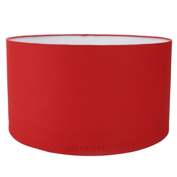 18 Inches Drum Lamp Shade, Suitable For Table and Floor Lamp(Red) - Image 4