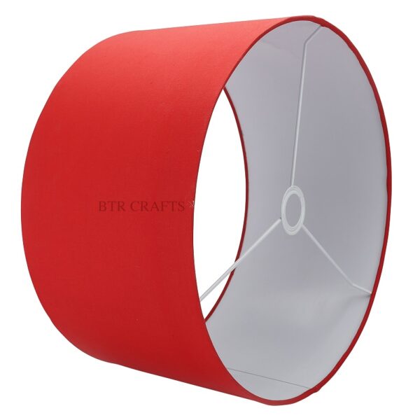 18 Inches Drum Lamp Shade, Suitable For Table and Floor Lamp(Red) - Image 5