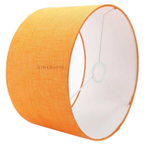 14 Inches Drum Lamp Shade, Suitable For Table and Floor Lamp(Orange Texture) - Image 3