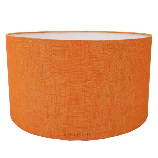 18 Inches Drum Lamp Shade, Suitable For Table and Floor Lamp(Orange Texture) - Image 4