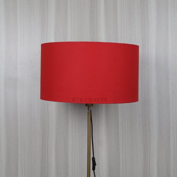 18 Inches Drum Lamp Shade, Suitable For Table and Floor Lamp(Red) - Image 2