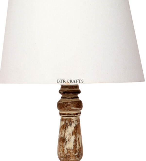 Retro Wooden Table Lamp Suitable For Bedroom Office And Living Room, Pack Of 1(Complete Set) - Image 6