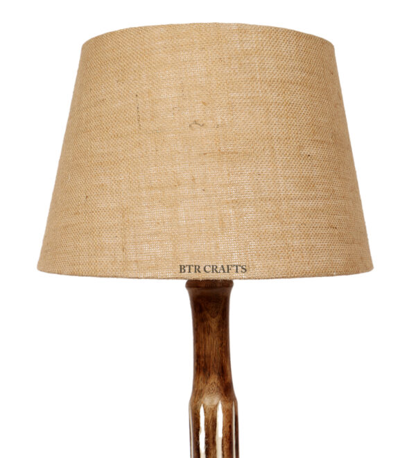 Vintage Wooden Table Lamp Suitable For Bedroom Office And Living Room, Pack Of 1(Complete Set) - Image 6
