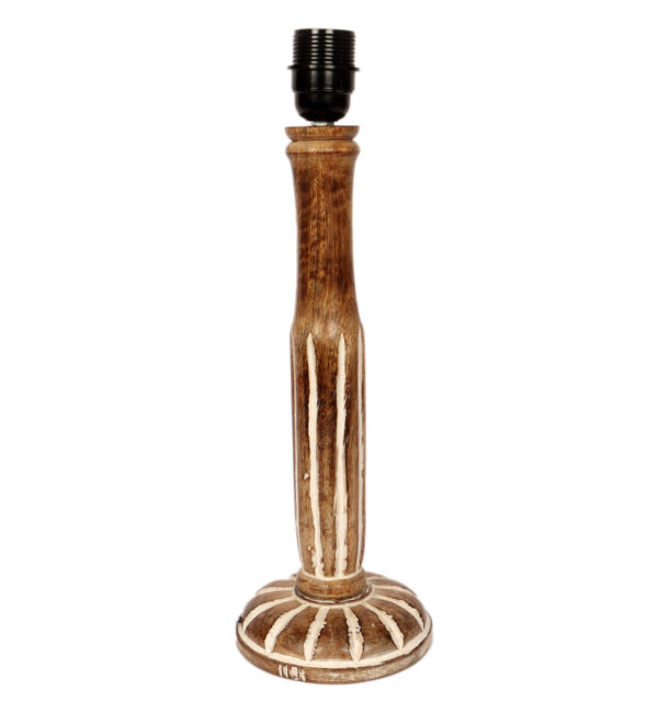 Vintage Wooden Table Lamp Suitable For Bedroom Office And Living Room, Pack Of 1(Complete Set) - Image 7