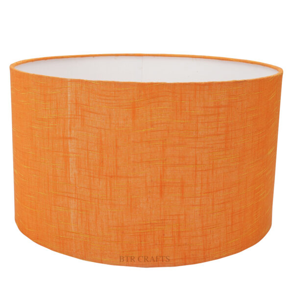 14 Inches Drum Lamp Shade, Suitable For Table and Floor Lamp(Orange Texture) - Image 5