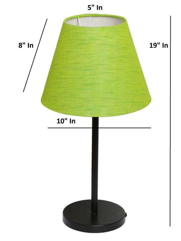 Black Metal Table Lamp Suitable For Bedroom Office And Living Room, Pack Of 1(Complete Set) - Image 3