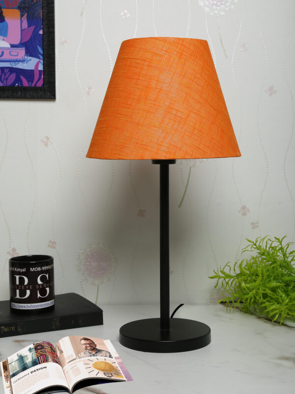 Black Metal Table Lamp Suitable For Bedroom Office And Living Room, Pack Of 2(Complete Set) - Image 3