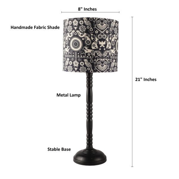 Metal Table Lamp Suitable For Bedroom Office And Living Room, Pack Of 1(Complete Set) - Image 3