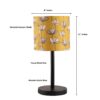 Raven Black Table Lamp Along With Mustered Junoon Shade For Bedroom, Office And Living Room - Image 3