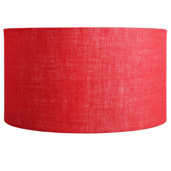 16 Inches Drum Lamp Shade, Suitable For Table and Floor Lamp(Red Jute)