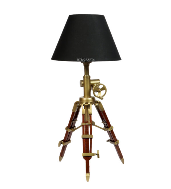 Vintage Tripod Table Lamp, Adjustable Stand, Rustic Vintage Modern Design Standing Lamp For Bedroom, Dining And Living Room - Image 4