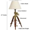 Vintage Tripod Table Lamp, Adjustable Stand, Rustic Vintage Modern Design Standing Lamp For Bedroom, Dining And Living Room - Image 4