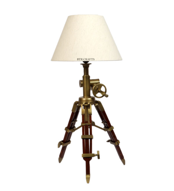 Vintage Tripod Table Lamp, Adjustable Stand, Rustic Vintage Modern Design Standing Lamp For Bedroom, Dining And Living Room - Image 5