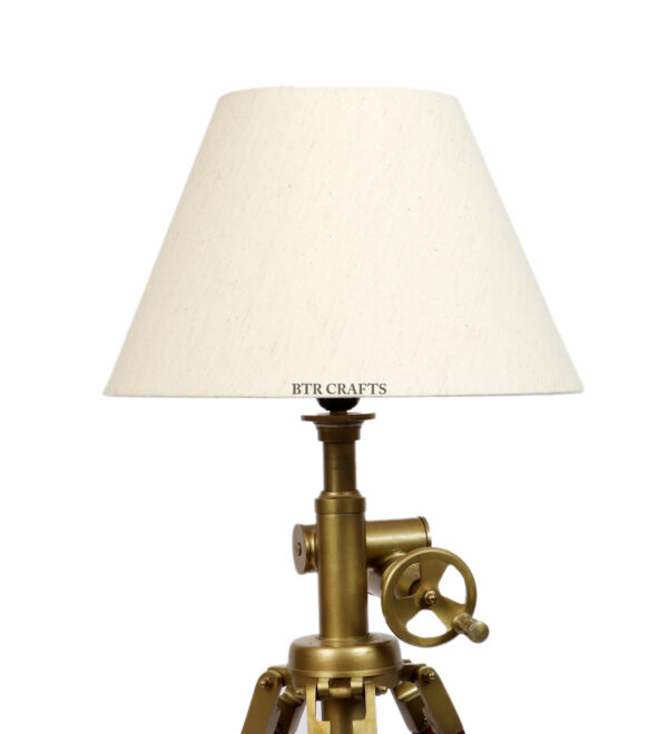 Vintage Tripod Table Lamp, Adjustable Stand, Rustic Vintage Modern Design Standing Lamp For Bedroom, Dining And Living Room - Image 6