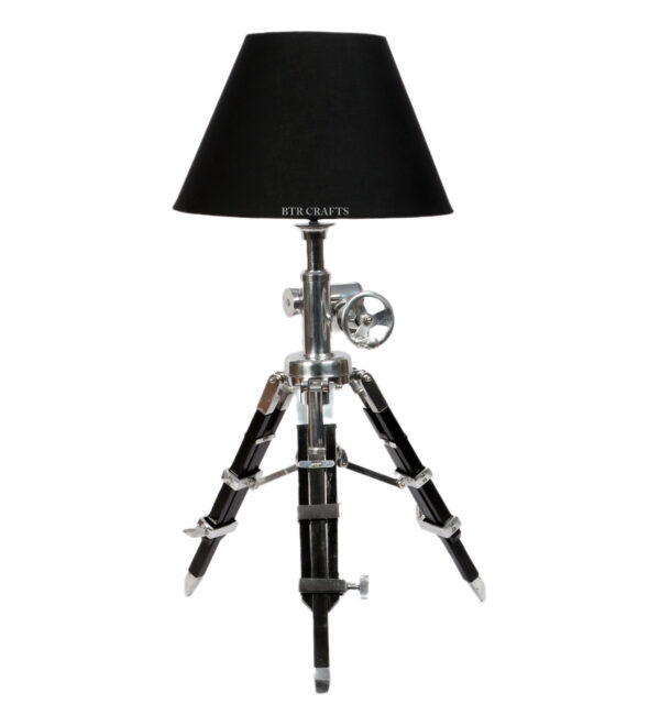 Royal Vintage Tripod Table Lamp, Adjustable Stand, Rustic Vintage Modern Design Standing Lamp For Bedroom, Dining And Living Room - Image 4